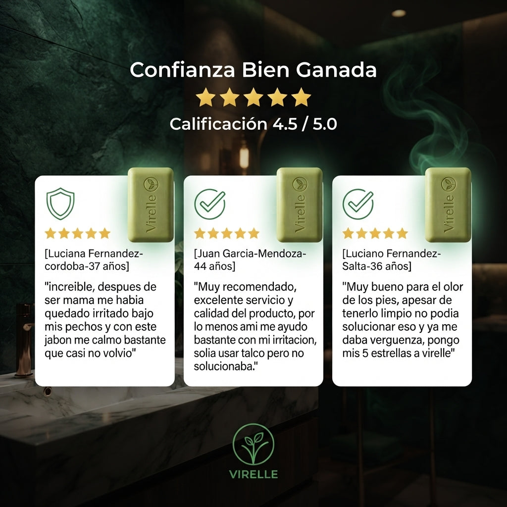 Barra antimicótica para problemas de Piel, Tiña inguinal, Acne y Hongos.