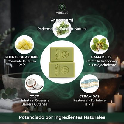 Barra antimicótica para problemas de Piel, Tiña inguinal, Acne y Hongos.